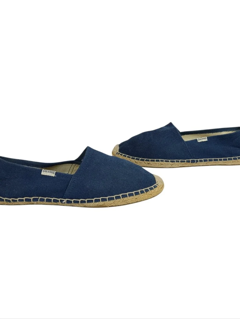 Soludos Blue Cotton Canvas Slip-on Espadrilles Women's Size 9